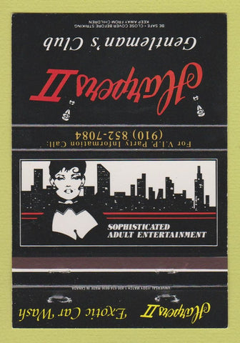Matchbook Cover - Harpers II Strip Club girlie Greensboro NC 40 Strike