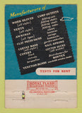 Matchbook Cover - Hamilton Glove Awning Beaver PA 40 Strike