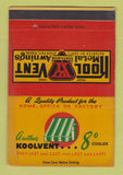 Matchbook Cover - Koolvent Metal Awning Alexandria New Orleans LA WEAR 40 Strike