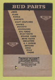 Matchbook Cover - Bud Radio Parts Cleveland OH 40 Strike