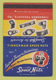 Matchbook Cover - Tinnerman Speed Nuts Products Cleveland OH 40 Strike