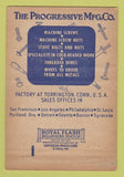 Matchbook Cover - Progressive Machine Screw Torrington CT  40 Strike