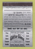 Matchbook Cover - Glitter Glaze Dodge Plymouth Arrow 1941 finish WEAR 40 Strike