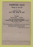 Matchbook Cover - Trail Bar Lounge Cheyenne WY 40 Strike