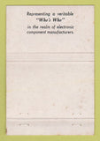 Matchbook Cover - Robert Jackson Manufacturers Reps Buffalo NY 40 Strike