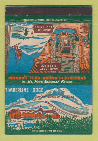 Matchbook Cover - Timberlidge Lodge Mount Hood OR skiing 40 Strike