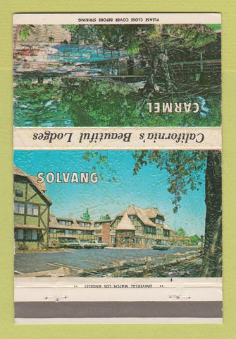 Matchbook Cover - Svendsgaard Lodges Carmel Solvang CA 40 Strike