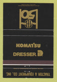 Matchbook Cover - Komatsu Dresser Tractors Birmingham Montgomery AL 40 Strike