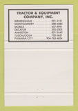 Matchbook Cover - Komatsu Dresser Tractors Birmingham Montgomery AL 40 Strike