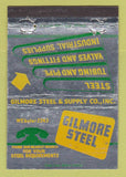 Matchbook Cover - Gilmore Steel  Portland OR Oakland Los Angeles WEAR 40 Strike