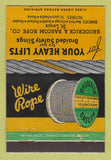 Matchbook Cover - Broderick Bascom Rope St Louis MO Peoria IL Seattle 40 Strike