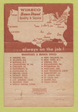 Matchbook Cover - Wireco Brown Strand Wire Rope AA Casey Tampa FL 40 Strike