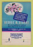 Matchbook Cover - Geo Stuart Florist Flowers  Dallas TX 40 Strike
