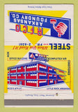 Matchbook Cover - AFCO Arkansas Steel Foundry  Little Rock AR 40 Strike