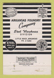 Matchbook Cover - AFCO Arkansas Steel Foundry  Little Rock AR 40 Strike