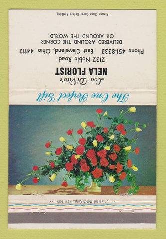 Matchbook Cover - DiVito's Nela Florist Flowers East Cleveland OH WEAR 40 Strike