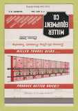 Matchbook Cover - Miller Tunnel Kilns Salisbury NC 40 Strike