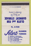 Matchbook Cover - Alert Cleaners Furriers Indianapolis IN 40 Strike