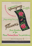 Matchbook Cover - Amling's Flowers Chicago IL WEAR 40 Strike