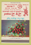 Matchbook Cover - Big Bouquet Flowers Euclid OH 40 Strike