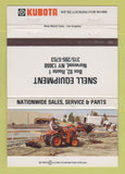Matchbook Cover - Kubota Tractors Snell Norwood NY WEAR 40 Strike