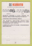 Matchbook Cover - Kubota Tractors Snell Norwood NY WEAR 40 Strike