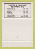 Matchbook Cover - Komatsu Tractors Mobile Anniston Decatur AL 40 Strike