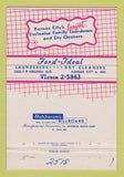 Matchbook Cover - Ford Ideal Laundry Kansas City MO 40 Strike