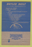 Matchbook Cover - Butler Built Steel Products 40 Strike