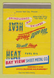 Matchbook Cover - Bay View Sheet Metal Milwaukee WI 40 Strike