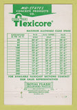Matchbook Cover - Flexicore Concrete Products Mid States Beloit WI #1 40 Strike