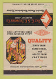Matchbook Cover - G&C Foundry Sandusky OH WEAR 40 Strike