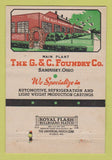 Matchbook Cover - G&C Foundry Sandusky OH WEAR 40 Strike