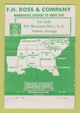 Matchbook Cover - FH Ross Atlanta GA WEAR 40 Strike