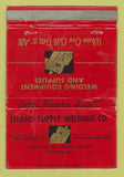 Matchbook Cover - Island Welding Supply Grand Island NE WORN 40 Strike