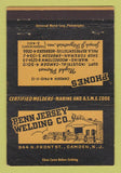 Matchbook Cover - Penn Jersey Welding Camden NJ 40 Strike