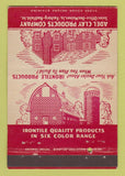Matchbook Cover - Adel Clay Products Redfield IA Des Moines IA 40 Strike