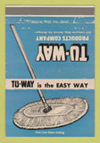 Matchbook Cover - Tu Way Products Detroit MI Broom WEAR 40 Strike