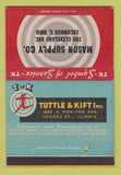 Matchbook Cover - Tuttle & Kift Mason Supply Columbus OH Controls 40 Strike