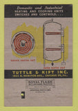 Matchbook Cover - Tuttle & Kift Mason Supply Columbus OH Controls 40 Strike