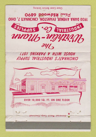 Matchbook Cover - Wirthlin Mann Industrial Supply Cincinnati OH WEAR 40 Strike