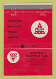 Matchbook Cover - United Supply Yakima WA 40 Strike