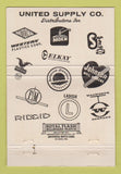 Matchbook Cover - United Supply Yakima WA 40 Strike