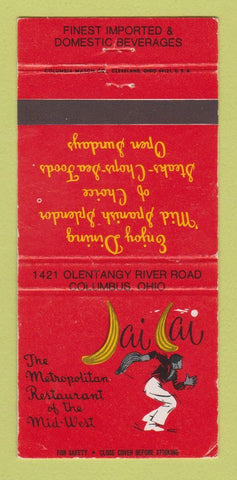 Matchbook Cover - Jai Lai Restaurant Columbus OH WEAR 30 Strike