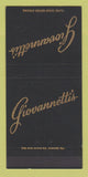 Matchbook Cover - Giovannetti's Restaurant Chicago IL 30 Strike