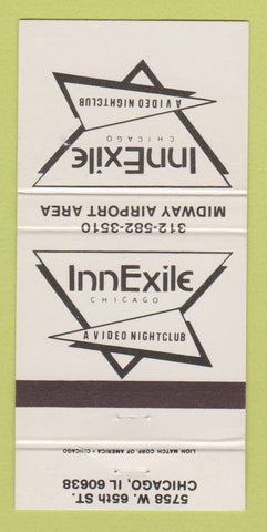 Matchbook Cover - Inn Exile Chicago IL Video Night Club 30 Strike