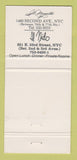 Matchbook Cover - Il Monello Italian Restaurant New York City 30 Strike