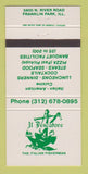 Matchbook Cover - Il Pescatore Italian Restaurant Franklin Park IL 30 Strike