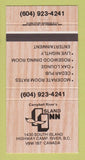 Matchbook Cover - Island Inn Campbell River BC 30 Strike