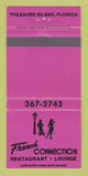 Matchbook Cover - French Connection Restaurant Treasure Island FL 30 Strike